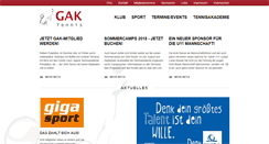 Desktop Screenshot of gak-tennis.at